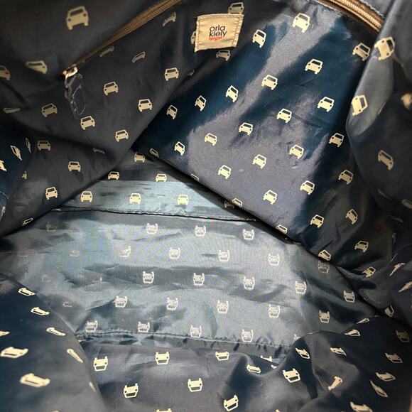 Orla Kiely Target Overnight Weekender Travel Car Print Large Tote Duffle Bag - Picture 9 of 9